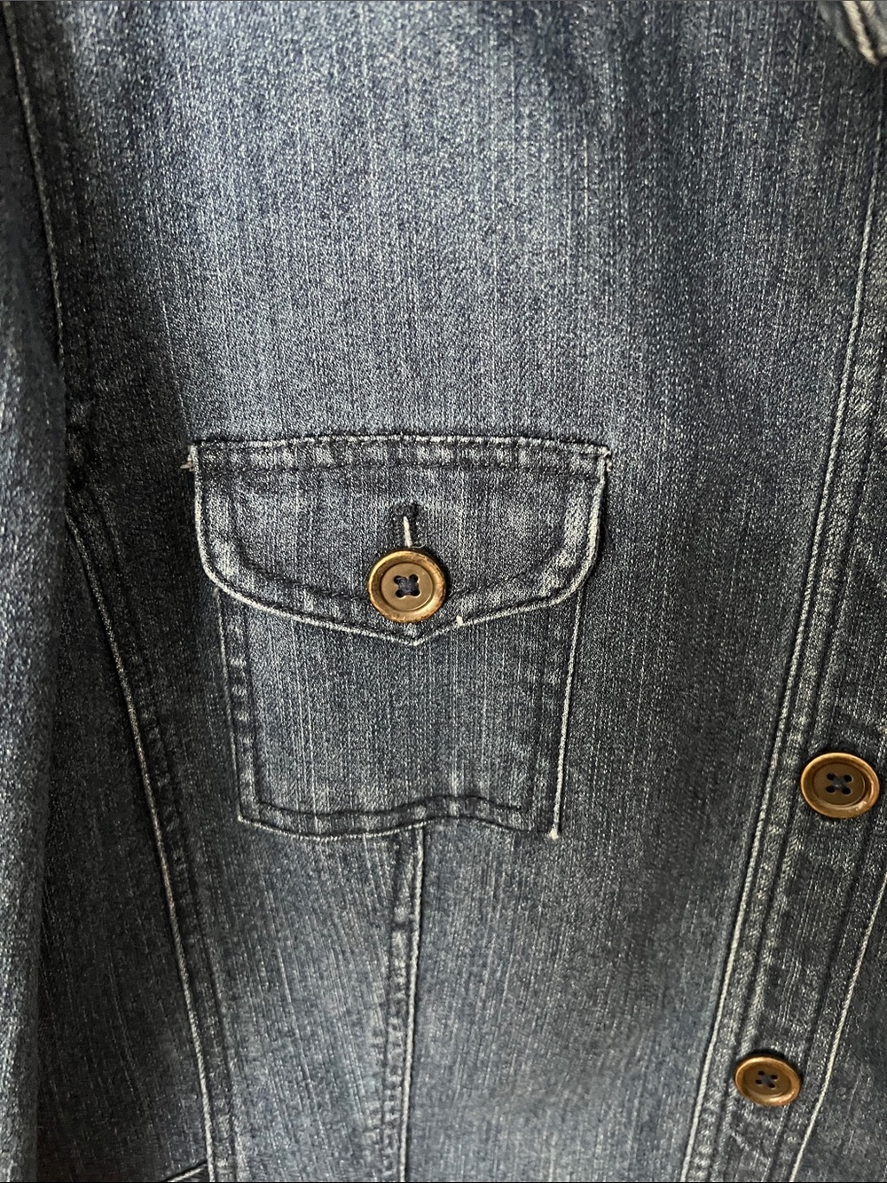 Jones New York Sport Stretch Jean Jacket, dark wash, wos. XXL - Picture 6 of 11